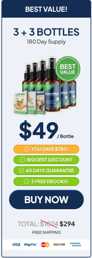 KlaroNail 6 bottles